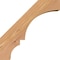 Ekena Millwork 3 1/2"W x 10"D x 10"H Balboa Smooth Knee Brace, Western Red Cedar BRC04X10X10BOA00SWR - alternate 2